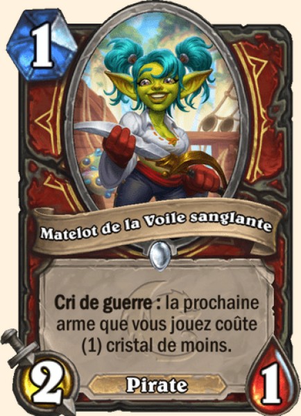 Matelot de la Voile sanglante carte Hearhstone