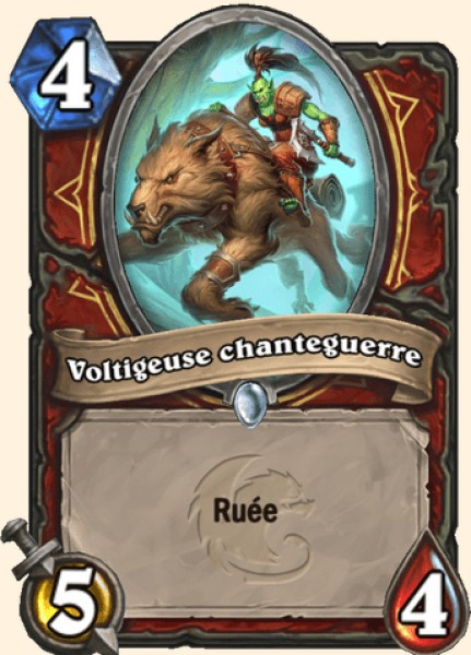 Voltigeuse chanteguerre carte Hearhstone