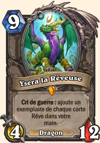 Ysera la Reveuse carte Hearhstone