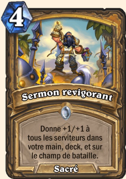 Sermon revigorant  carte Hearhstone