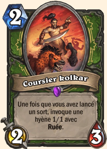 Coursier kolkar carte Hearhstone