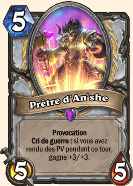 Pretre d'An'she carte Hearhstone