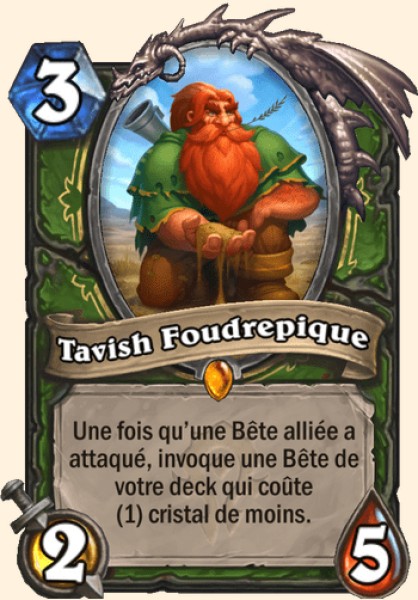Tavish Foudrepique carte Hearhstone