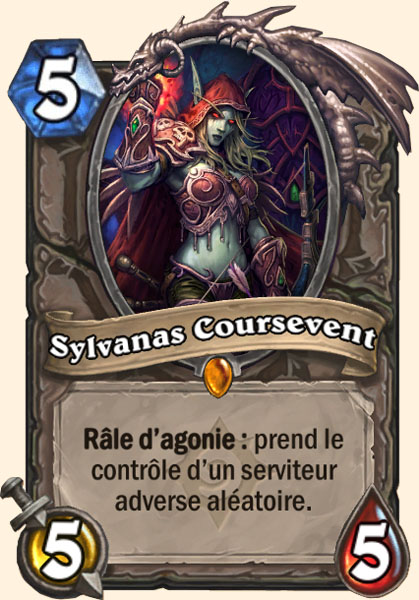Sylvanas Coursevent carte Hearhstone