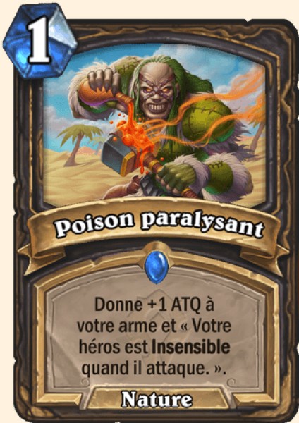 Poison paralysant carte Hearhstone