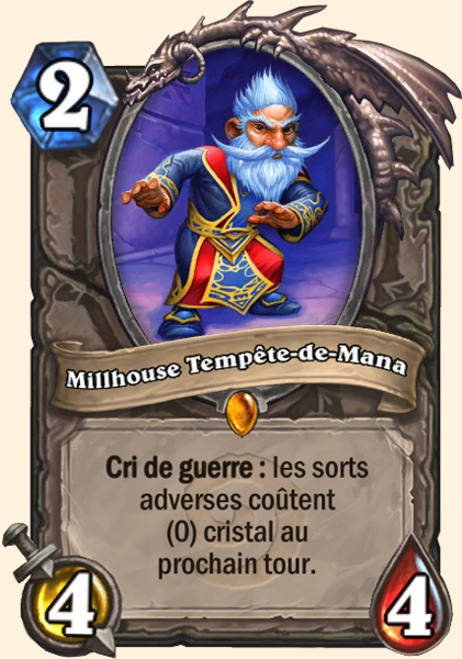 Millhouse Tempete-de-Mana carte Hearhstone