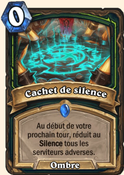 Cachet de silence carte Hearhstone