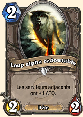 Loup alpha redoutable carte Hearhstone