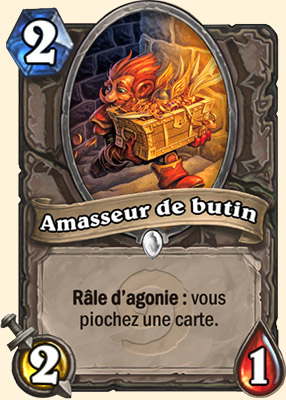 Amasseur de butin carte Hearhstone