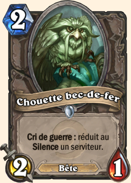 Chouette bec-de-fer carte Hearhstone