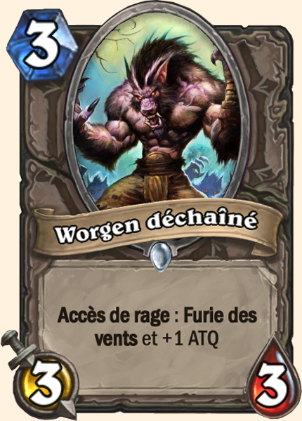 Worgen dechaine carte Hearhstone