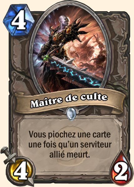 Maitre de culte carte Hearhstone