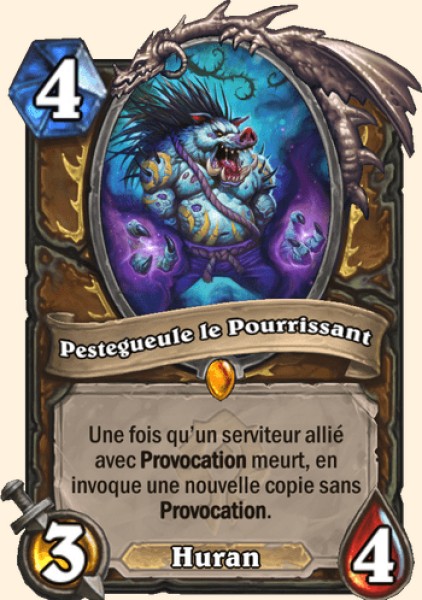 Pestegueule le Pourrissant carte Hearhstone