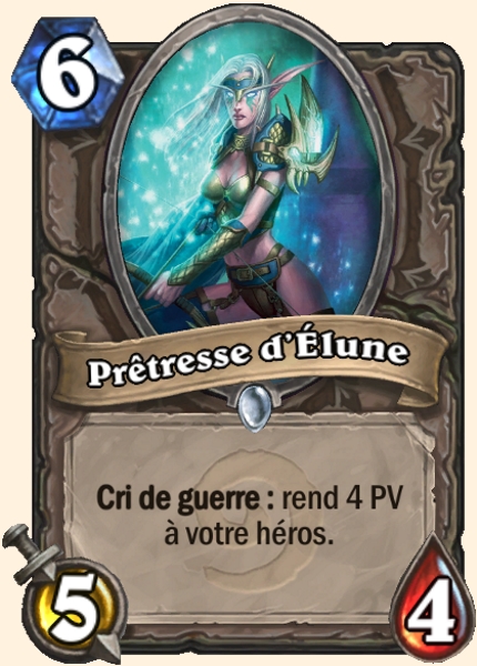 Pretresse d'Elune carte Hearhstone