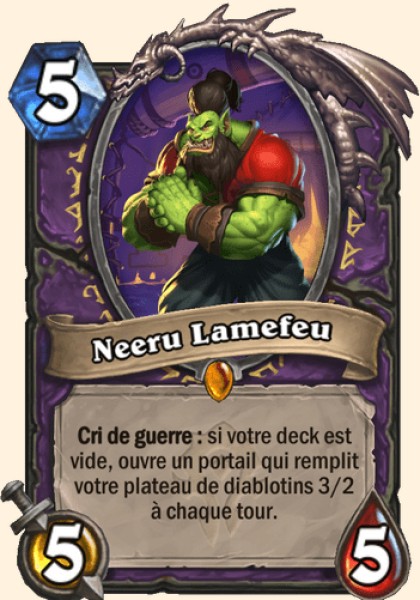 Arnak Lamefeu carte Hearhstone