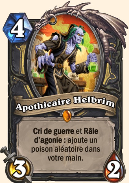 Apothicaire Helbrim carte Hearhstone