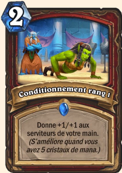 Conditionnement rang 1 carte Hearhstone