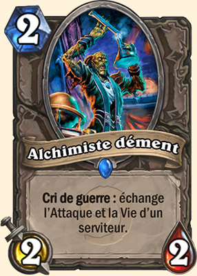 Alchimiste dement carte Hearhstone