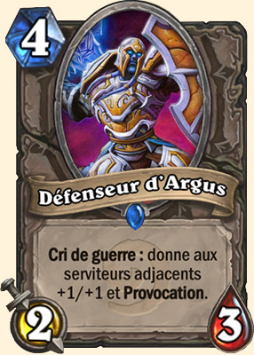 Defenseur d'Argus carte Hearhstone