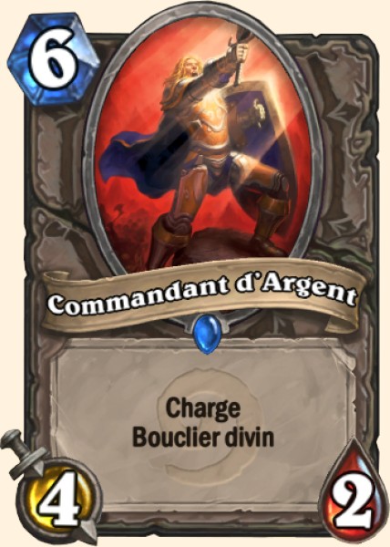 Commandant d'Argent carte Hearhstone