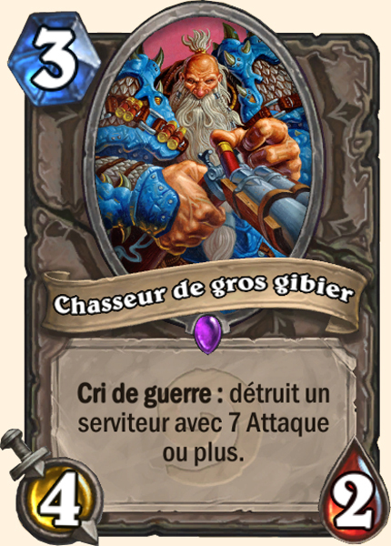 Chasseur de gros gibier carte Hearhstone