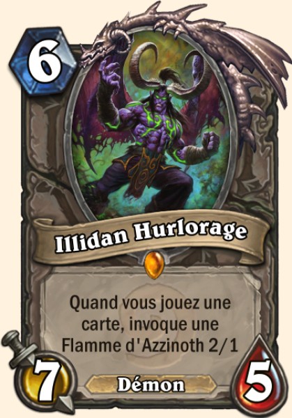 Illidan Hurlorage carte Hearhstone
