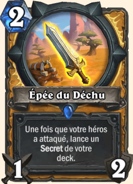 Epee du Dechu carte Hearhstone