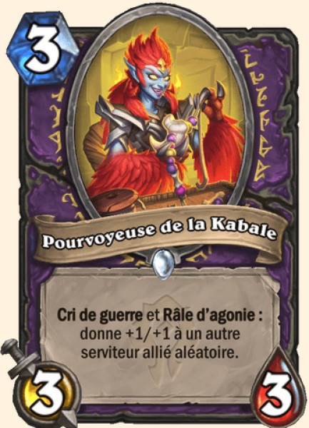 Pourvoyeur de la Kabale carte Hearhstone