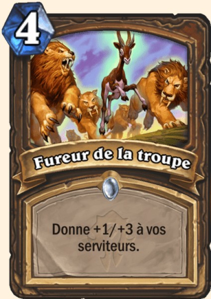 Fureur de la troupe carte Hearhstone