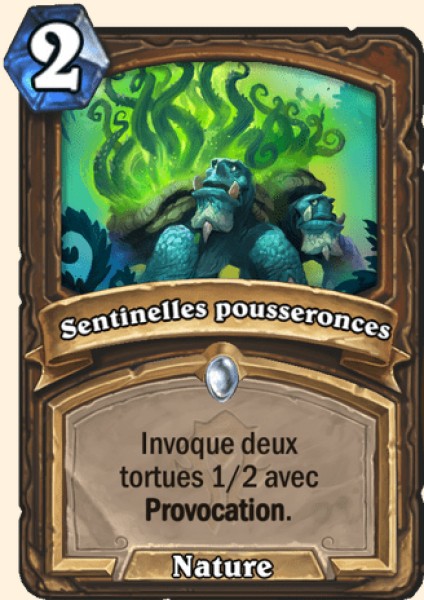 Sentinelles pousseronces carte Hearhstone