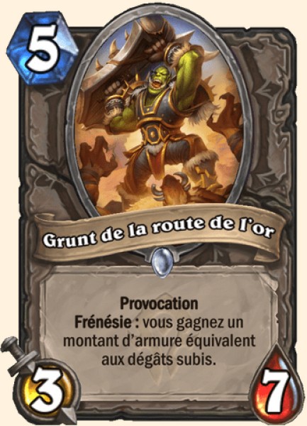 Grunt de la route de l'or carte Hearhstone