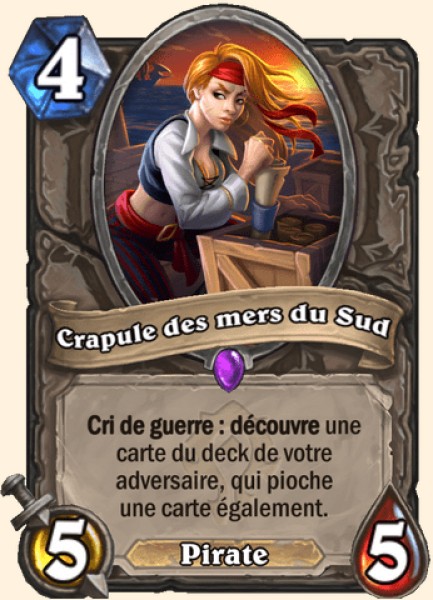 Crapule des mers du Sud carte Hearhstone