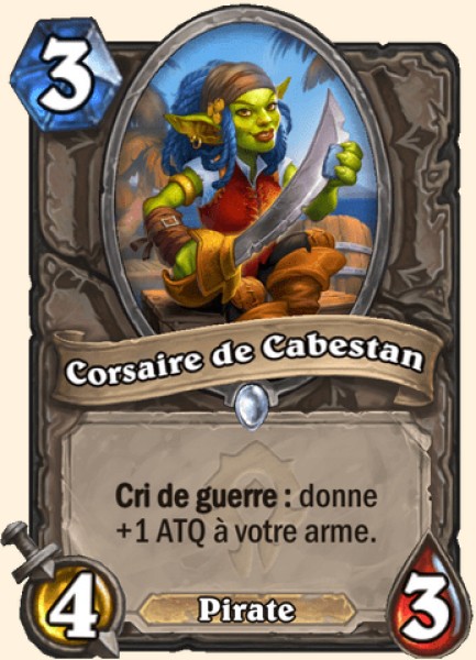 Corsaire de Cabestan carte Hearhstone