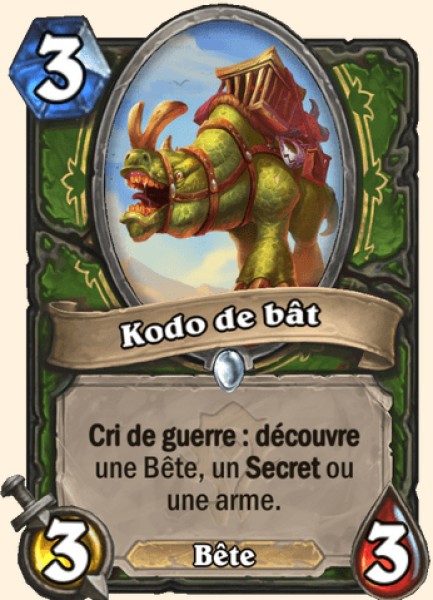 Kodo de bat carte Hearhstone