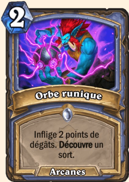 Orbe runique carte Hearhstone