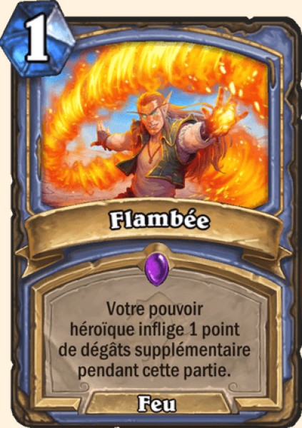 Flambee carte Hearhstone