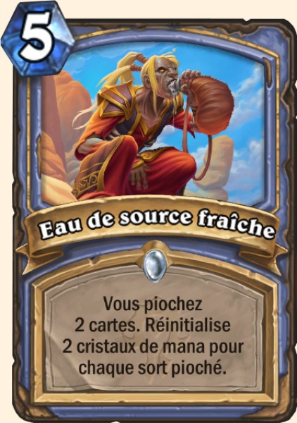 Eau de source fraiche carte Hearhstone