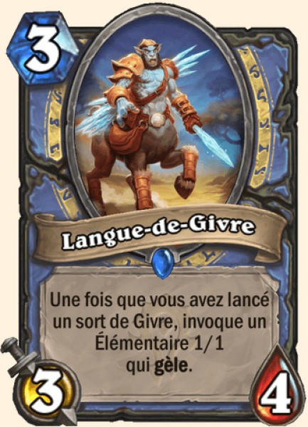 Langue-de-Givre carte Hearhstone