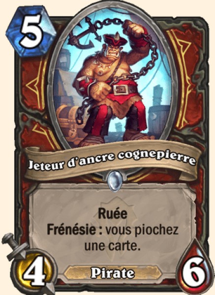 Jeteur d'ancre cognepierre carte Hearhstone