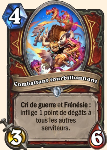 Combattant tourbillonnant carte Hearhstone