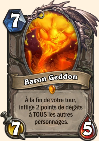 Baron Geddon carte Hearhstone