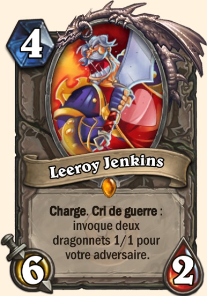 Leeroy Jenkins carte Hearhstone
