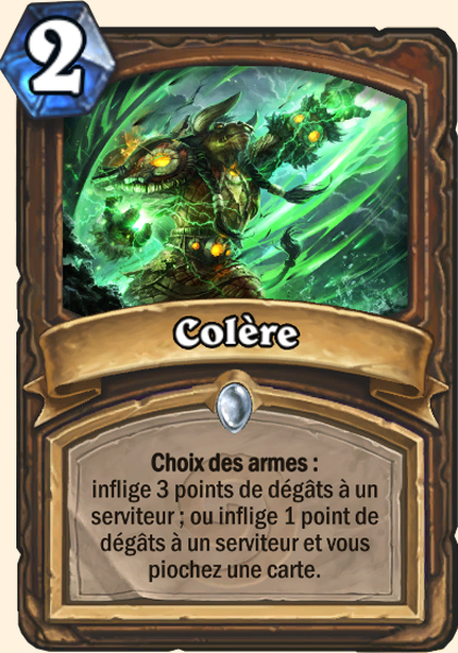Colere carte Hearhstone