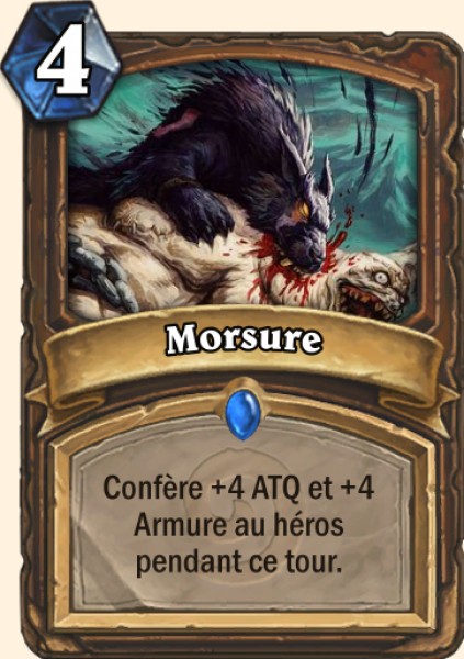 Morsure carte Hearhstone