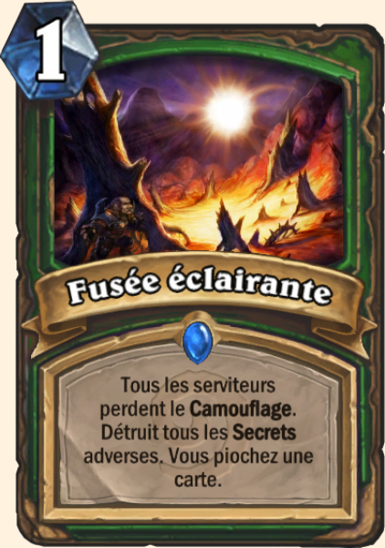 Fusee eclairante carte Hearhstone
