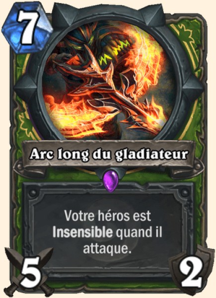 Arc long du gladiateur carte Hearhstone