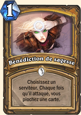 Benediction de sagesse carte Hearhstone