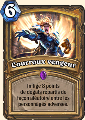 Courroux vengeur carte Hearhstone