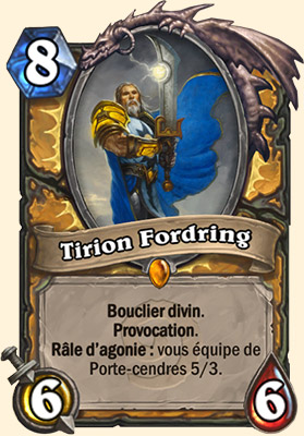 Tirion Fordring carte Hearhstone