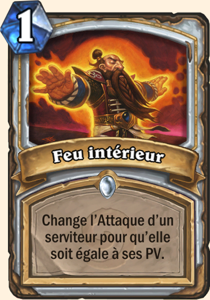 Feu interieur carte Hearhstone